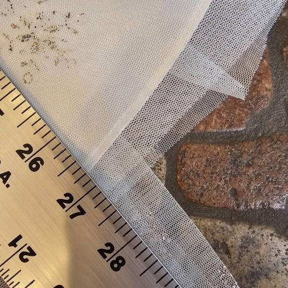 Jona Michelle Girl's Gauzy Tulle Snow Flake Sparkle Print Dress, Size 7 - Picture 11 of 11